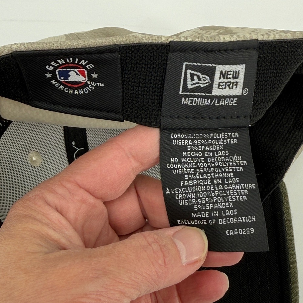Atlanta Braves MLB Hat Khaki Armed Forces Day 2025 39THIRTY Stretch‎ Fit Cap NEW - Picture 6 of 14